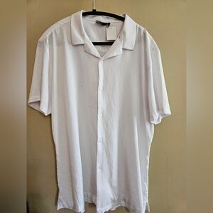 Asos, button down shirt, ladies, 2xl, white